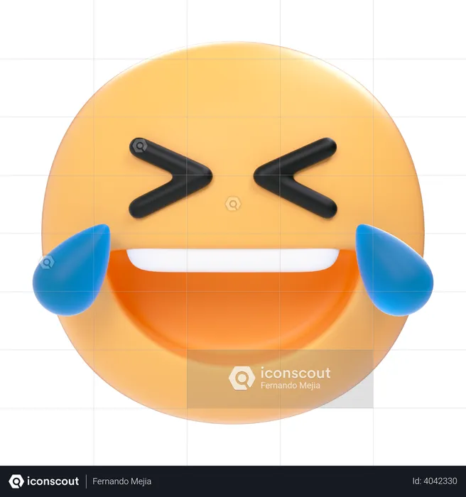 Laughing Emoji 3D Icon