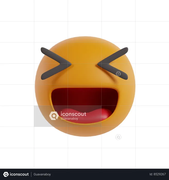 Laughing Emoji 3D Icon