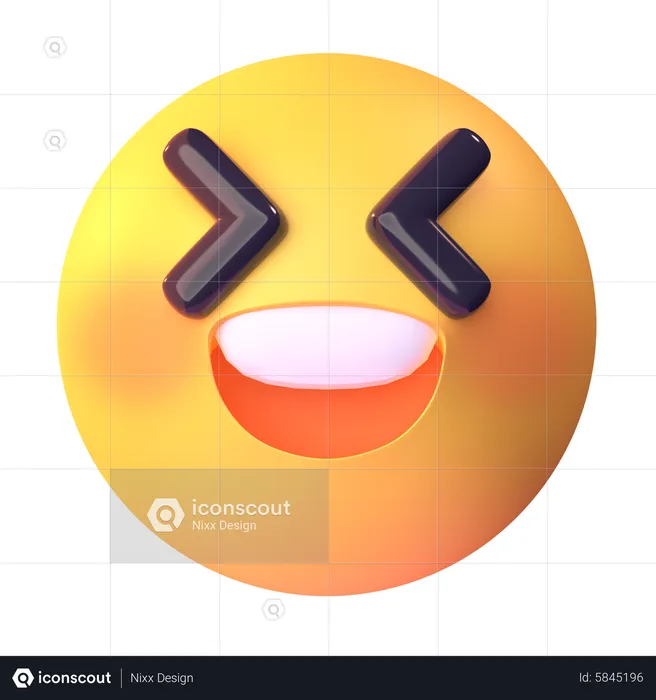 Laughing Emoji 3D Icon