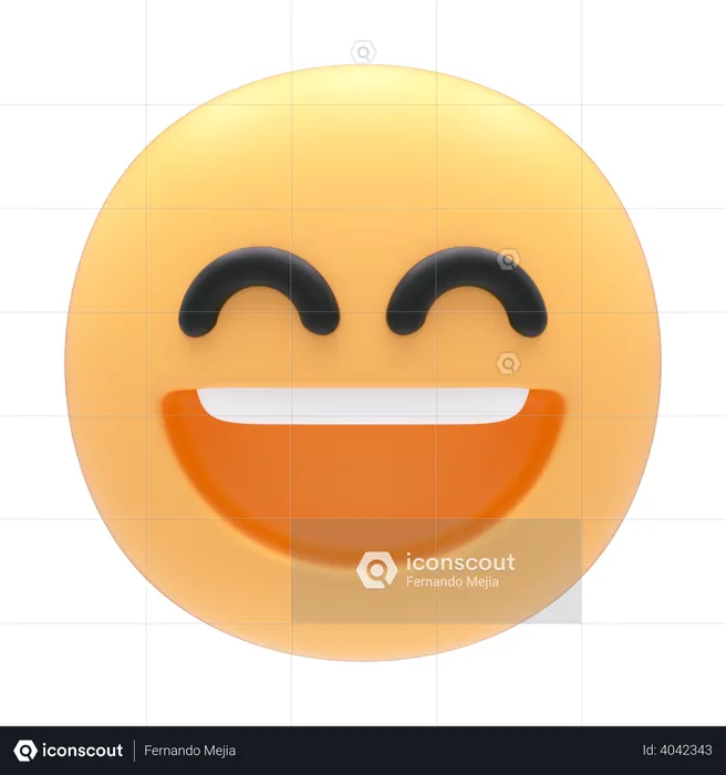 Laughing Emoji 3D Icon