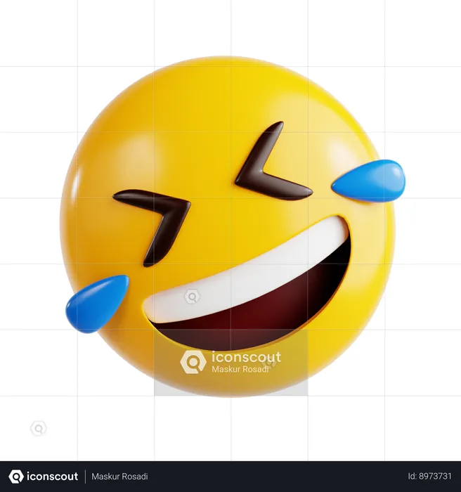 Laughing Emoji Emoji 3D Icon