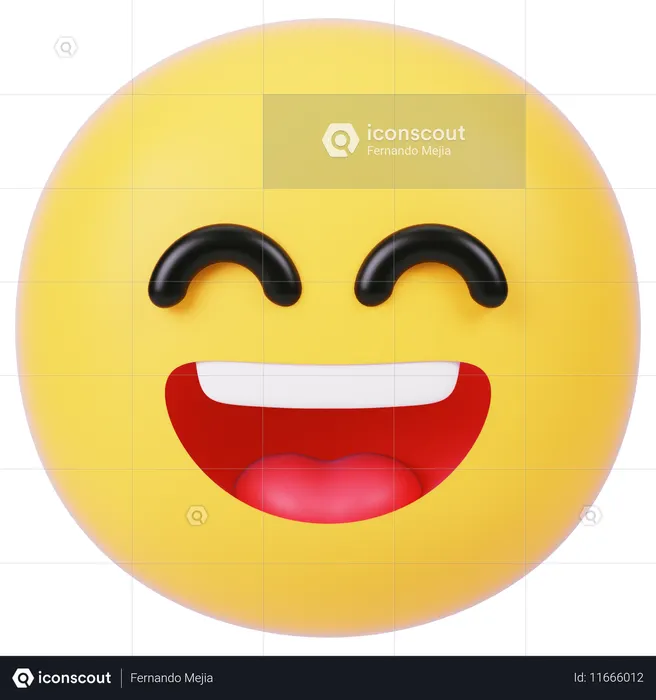 Laughing Emoji Emoji 3D Icon
