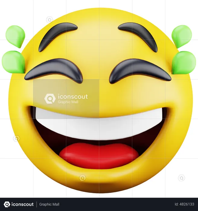 Laughing Emoji Emoji 3D Icon