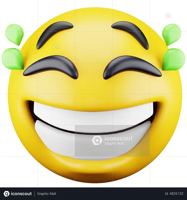 Premium Vector  Laughing character face