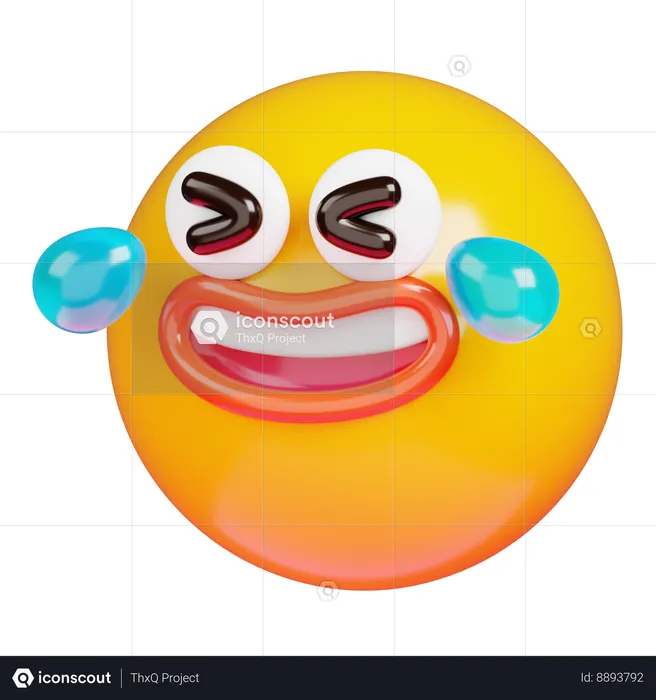 Laughing Face Emoji 3D Icon