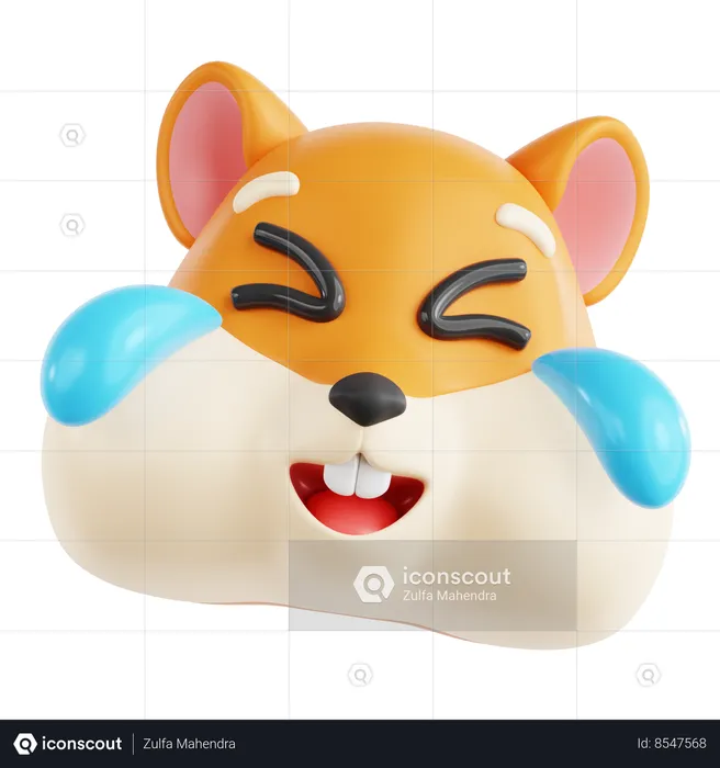 LAughing Hamster  3D Icon