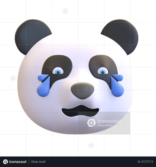 Laughing panda Emoji 3D Emoji