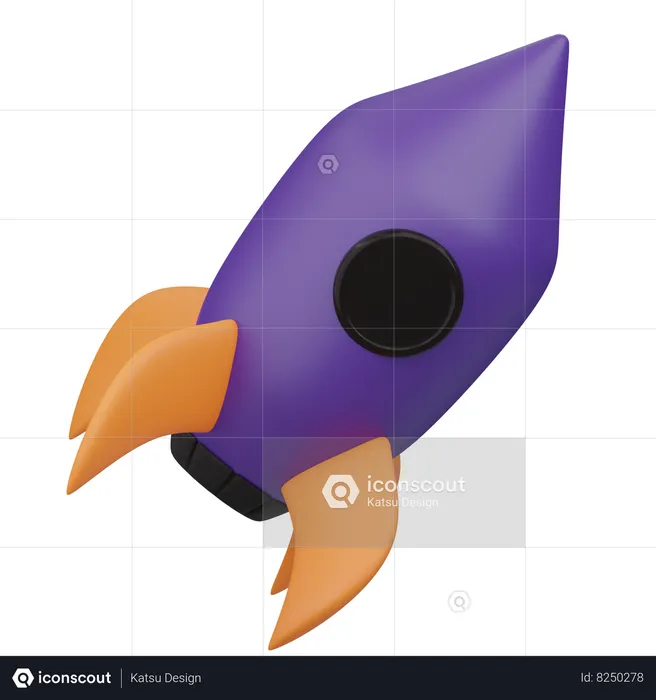 Launch  3D Icon