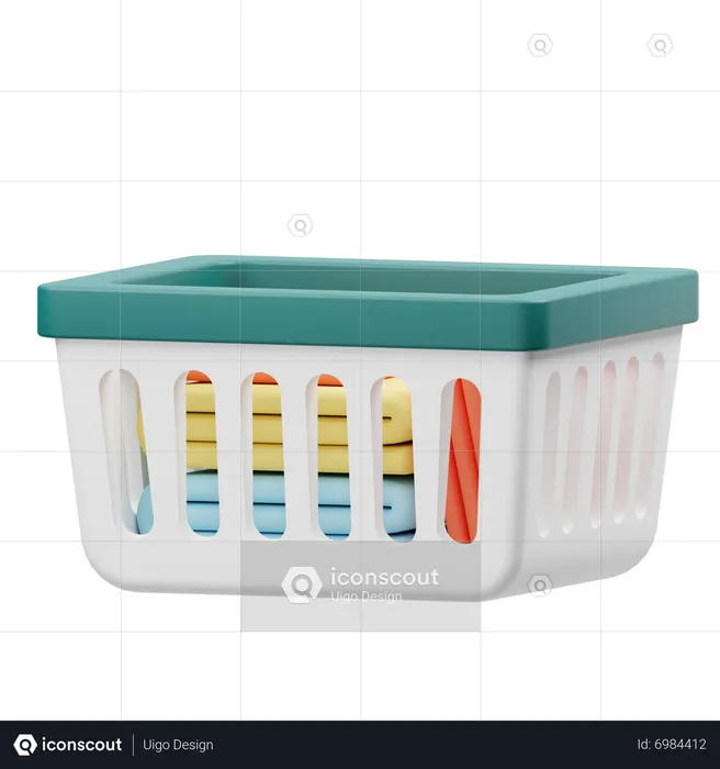 Laundry Basket  3D Icon