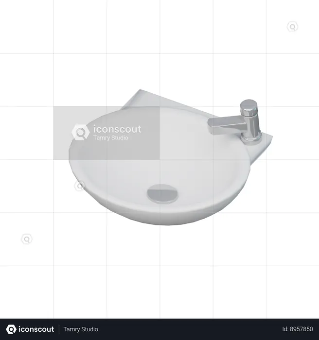 Lavabo  3D Icon