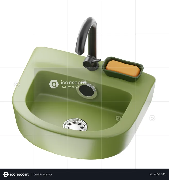 Lavabo  3D Icon