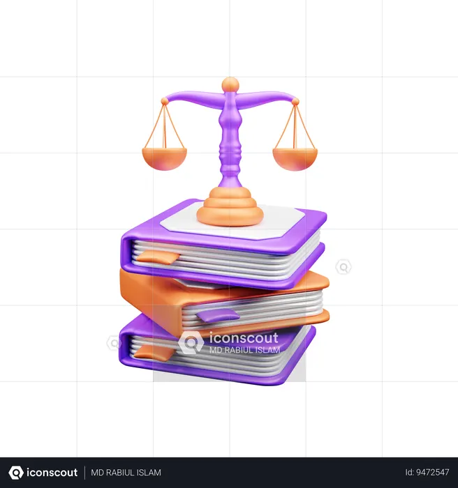 法律書  3D Icon