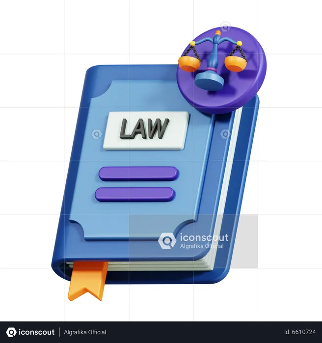 Law Book  3D Icon