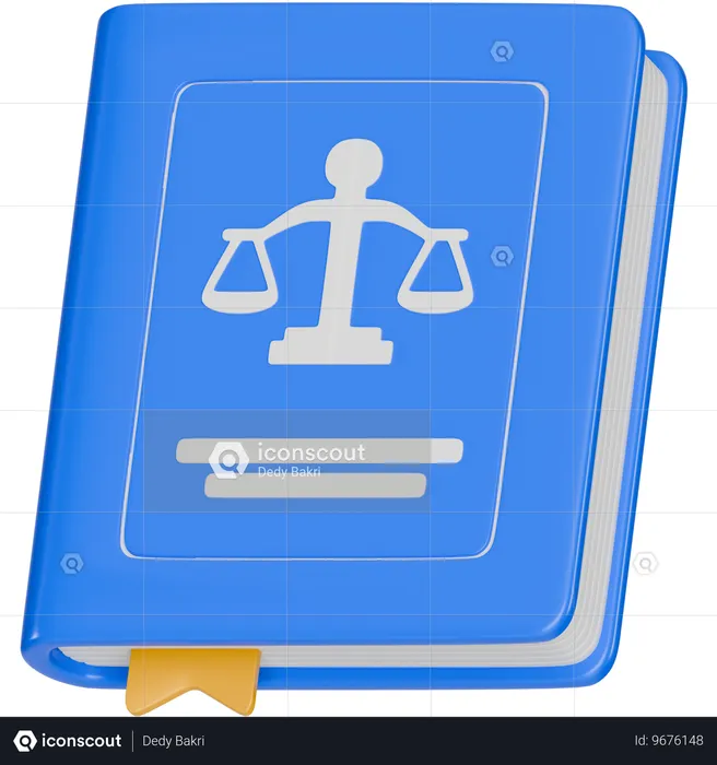 Law Book  3D Icon