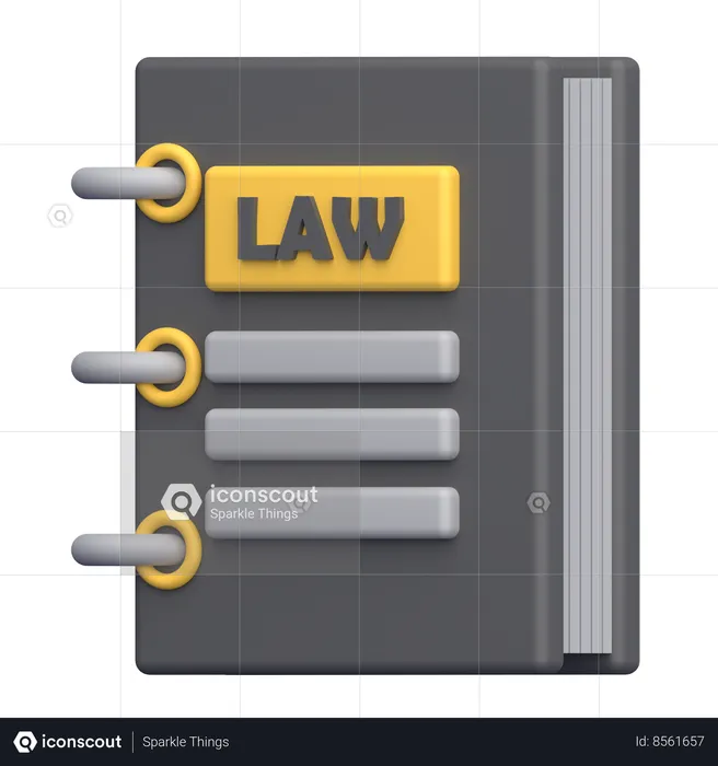 Law Book  3D Icon