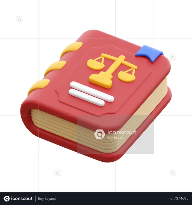 Law Book  3D Icon