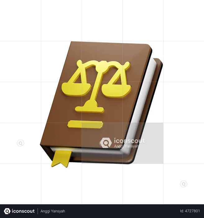 Law Book  3D Illustration