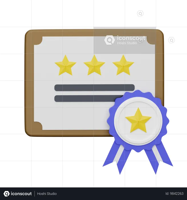 Law Certificate  3D Icon