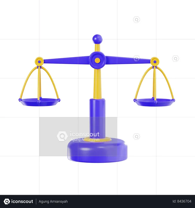 Law Scale  3D Icon