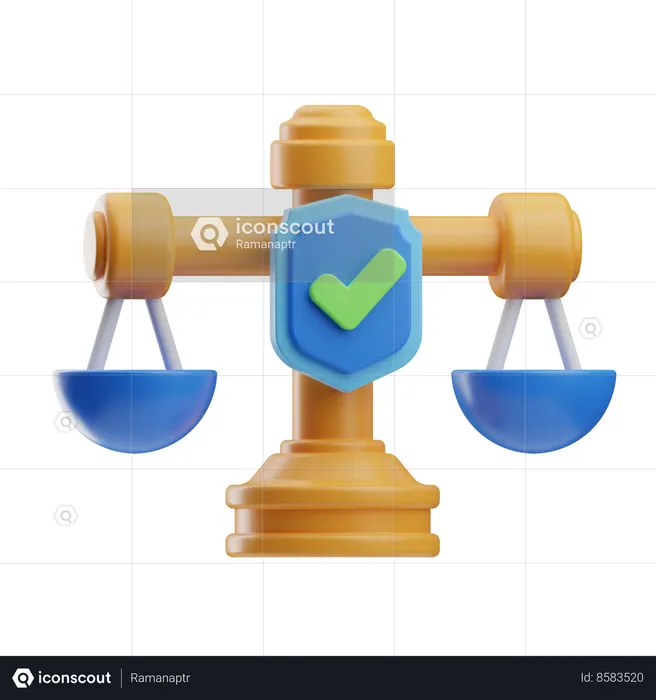 Law Scale  3D Icon