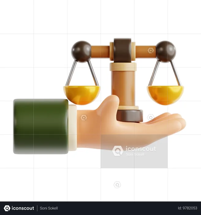 Law Scale  3D Icon