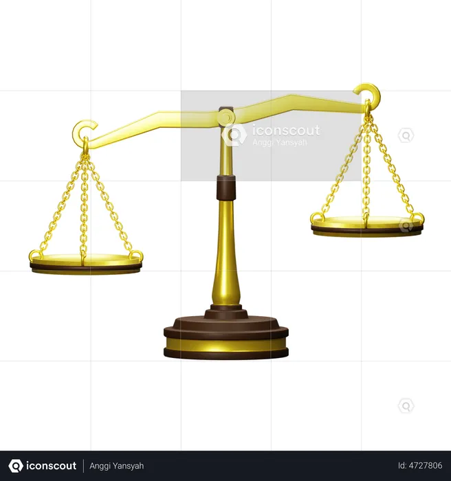 Law Scales  3D Illustration