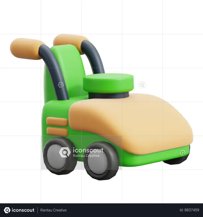 Lawn Mower  3D Icon