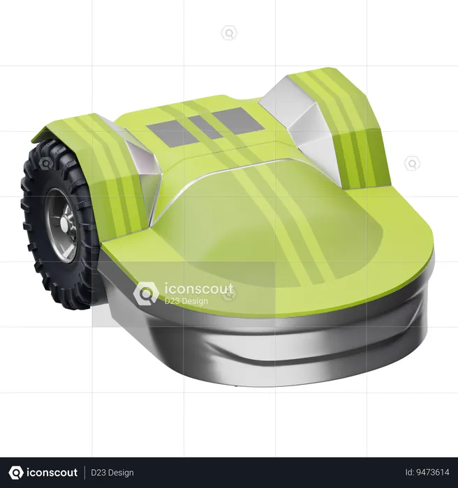 Lawn Mower Modern  3D Icon