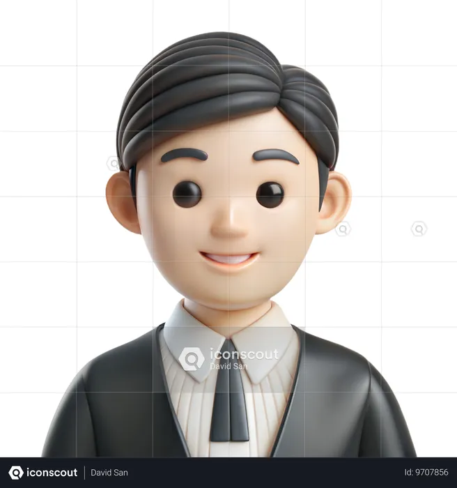 Lawyer Avatar  3D Icon