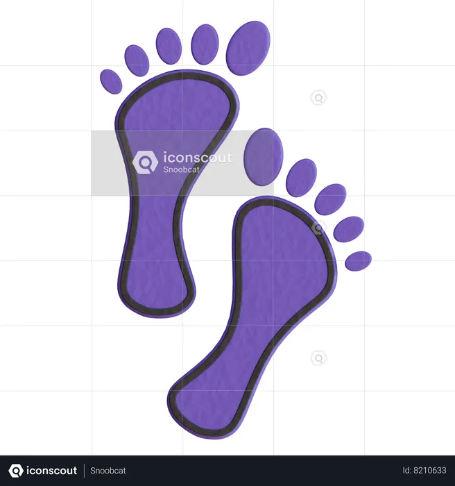 Laxmi Footprint  3D Icon