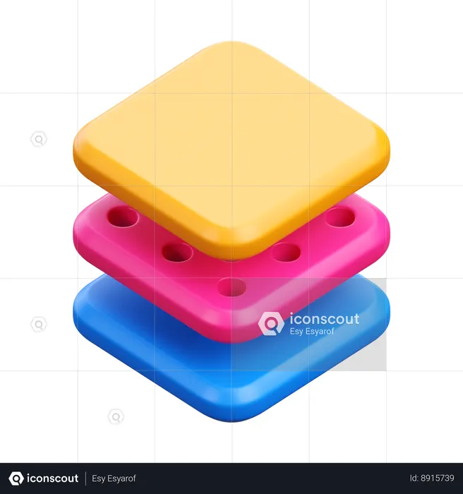 Layer  3D Icon