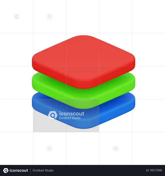 層  3D Icon