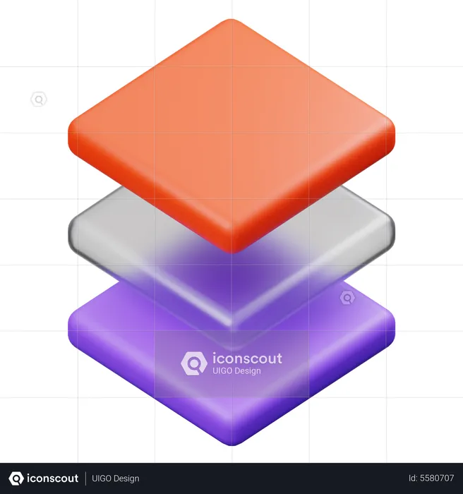 Layers  3D Icon