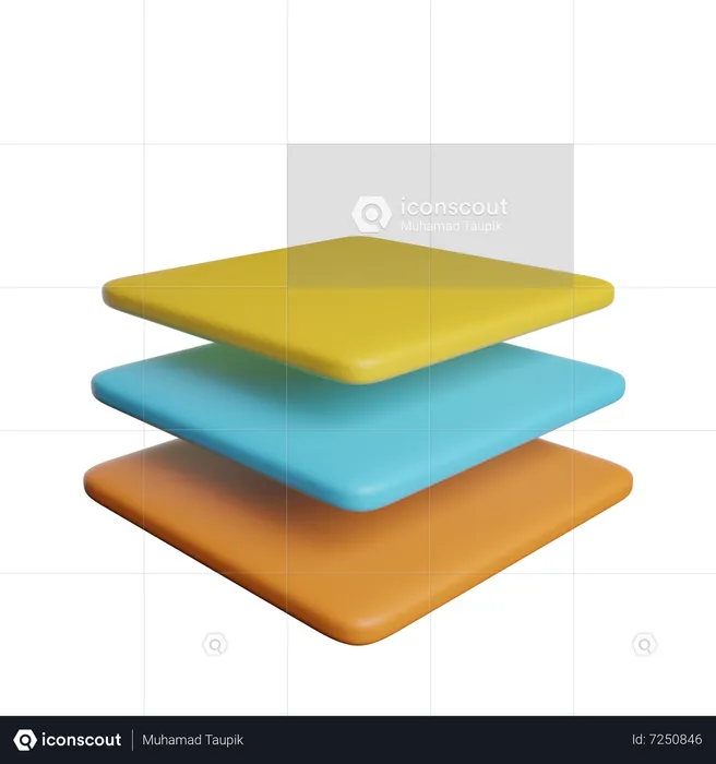 Layers  3D Icon