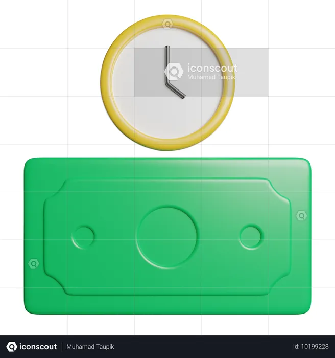 Le temps, c'est de l'argent  3D Icon