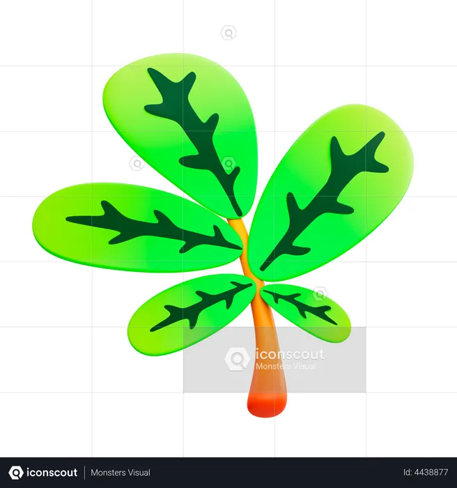 Leaf  3D Illustration