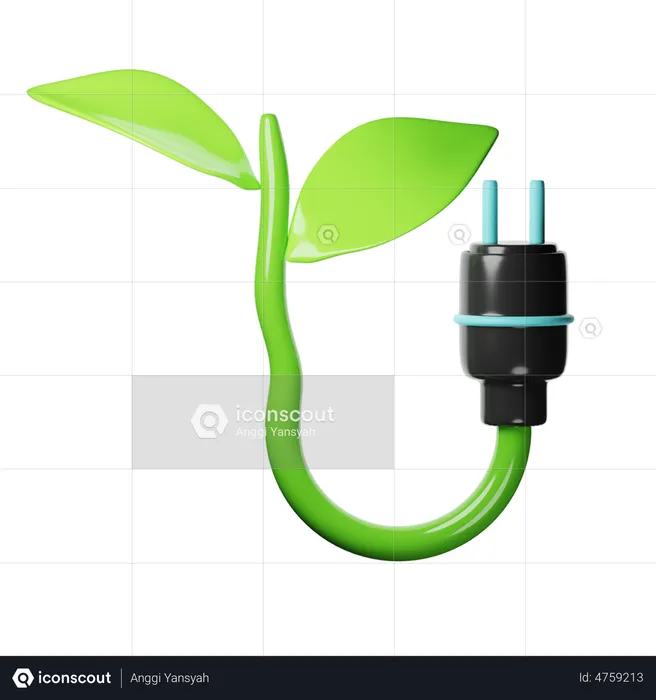 Plant And Energy  3D Icon