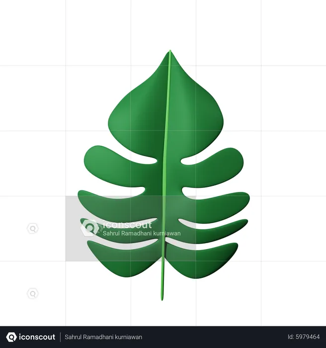 Leaf decoration  3D Icon