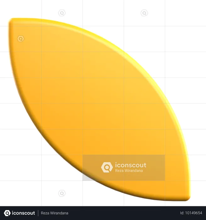 葉の幾何学的形状  3D Icon