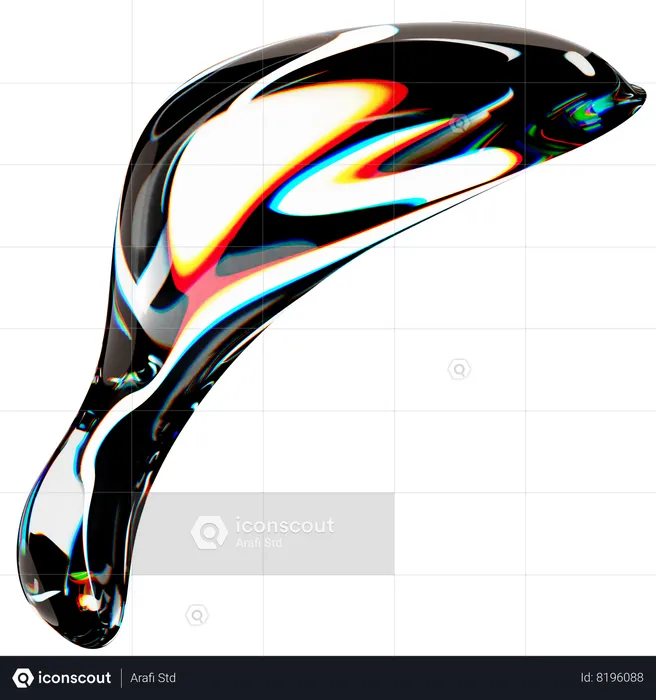Leaf Glass Spectrum  3D Icon