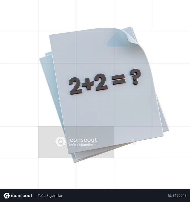 Learn Math  3D Icon