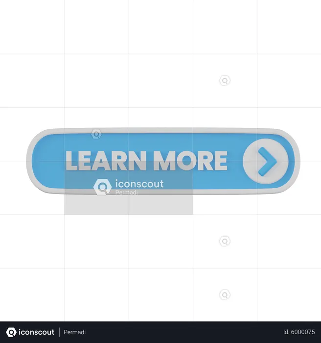 Learn More Button  3D Icon