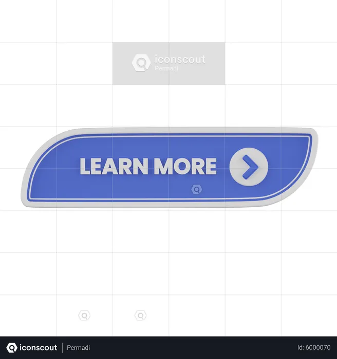 Learn More Button  3D Icon