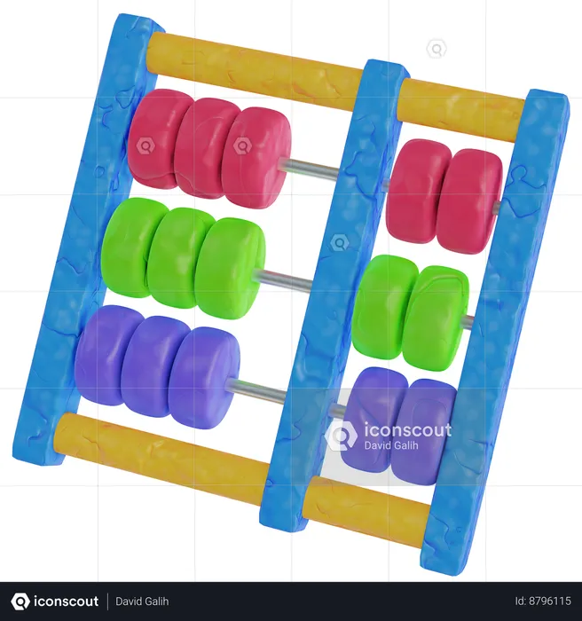 Learning Abacus  3D Icon