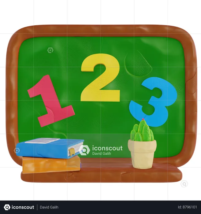 Learning Numbers Easily  3D Icon