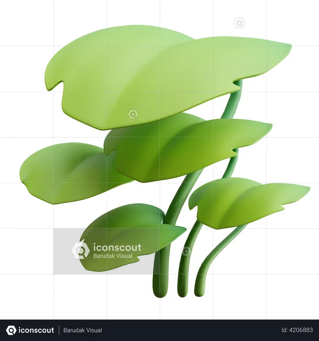 Leaves  3D Illustration