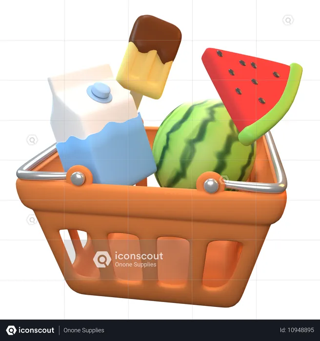 Leche y sandia  3D Icon