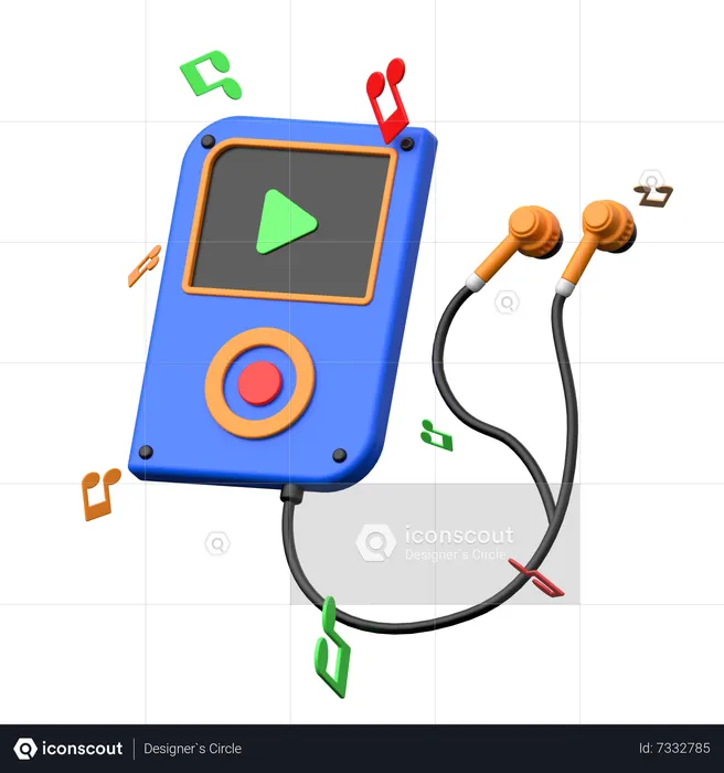 Lecteur de musique  3D Icon