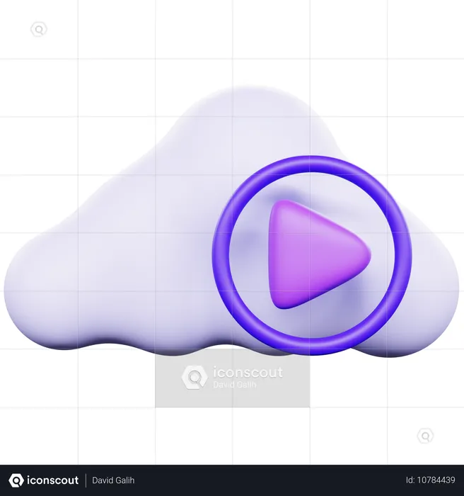 Lecteur multimédia basé sur le cloud  3D Icon