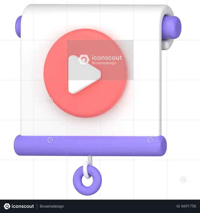 Lecture vidéo  3D Icon